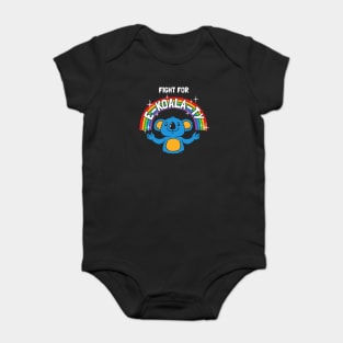 Fight For E-Koala-ty Baby Bodysuit